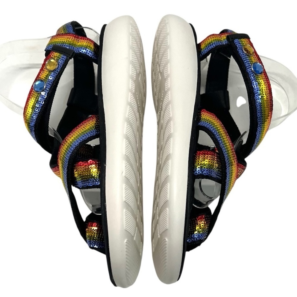 Marc Jacobs Comet Sport Rainbow Sequin Platform Sporty Outdoor Sandals Women 40 - Picture 9 of 15